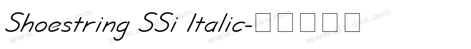 Shoestring SSi Italic字体转换